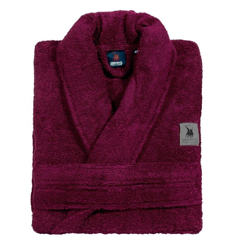 Greenwich Polo Club Μπουρνούζι Ενηλίκων Βαμβακερό Large Cozy 3209 Μπορντώ Greenwich Polo Club (Ύφασμα: Βαμβάκι 100%, Χρώμα: Μπορντώ , Μέγεθος: Large) - Greenwich Polo Club - 260180303209