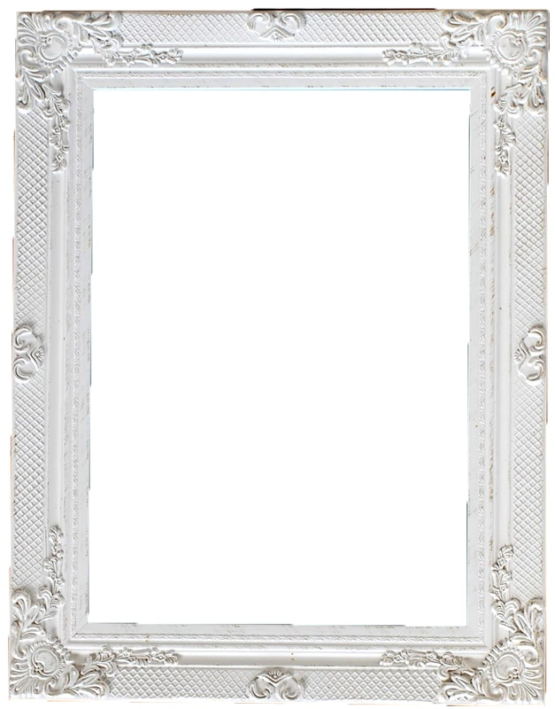 Royal Art Collection Καθρέπτης Ξύλινος Royal Art 60x90εκ. INA3/3171/90WT (Υλικό: Ξύλο, Χρώμα: Λευκό) - Royal Art Collection - INA3/3171/90WT