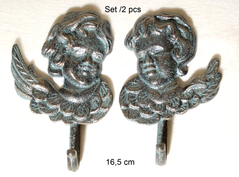 Royal Art Collection Σετ 2τμχ Κρεμάστρα Μεταλλική Royal Art 16,5εκ. CAS2/640/41GR (Υλικό: Μεταλλικό) - Royal Art Collection - CAS2/640/41GR