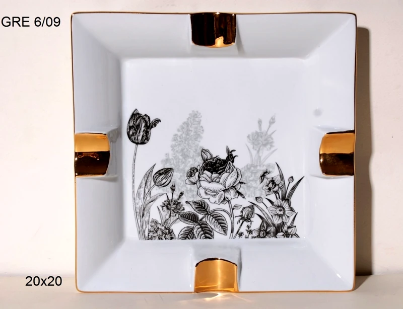 Royal Art Collection Τασάκι Πορσελάνης Royal Art 20x20εκ. GRE6/10 (Υλικό: Πορσελάνη) - Royal Art Collection - GRE6/10