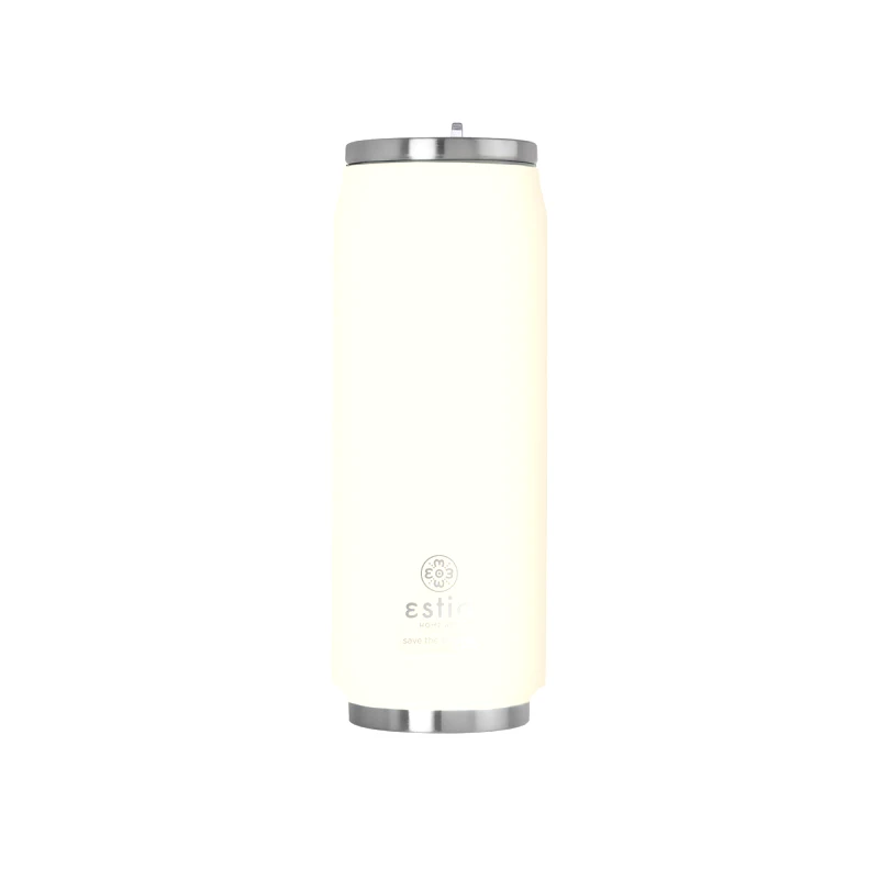 estia Θερμός-Ποτήρι Ανοξείδωτο Lily White Save The Aegean Estia 500ml-7x19εκ. 01-22761 (Υλικό: Ανοξείδωτο) - estia - 01-22761