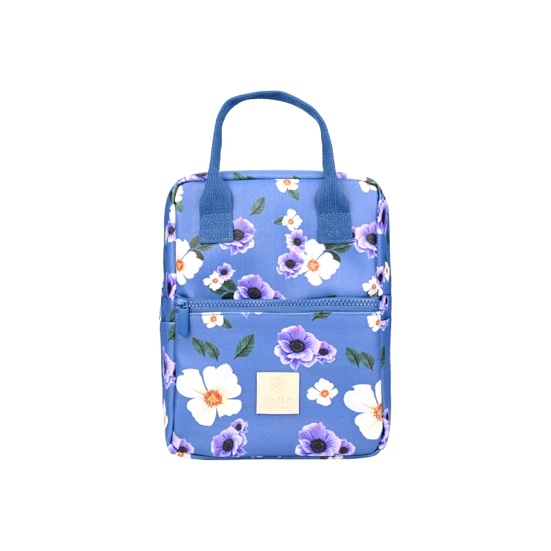 estia Τσάντα Φαγητού Ισοθερμική PVC Leather Garden Blue Save The Aegean Estia 7lt-20x14x27εκ. 01-22624 - estia - 01-22624