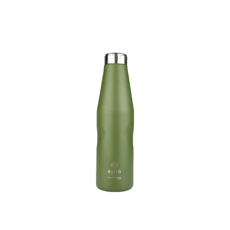 estia Θερμός-Μπουκάλι Ανοξείδωτο Forest Spirit Flask Save The Aegean Estia 750ml-7,9x7,9x27,8εκ. 01-22372 (Υλικό: Ανοξείδωτο, Χρώμα: Πράσινο ) - estia - 01-22372