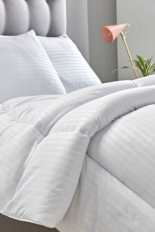 OEM Πάπλωμα All Season Microsatin Διπλό 200x240εκ. Με Ρίγα 1cm (Σετ 2 Τεμάχια) - OEM - 5200000000012