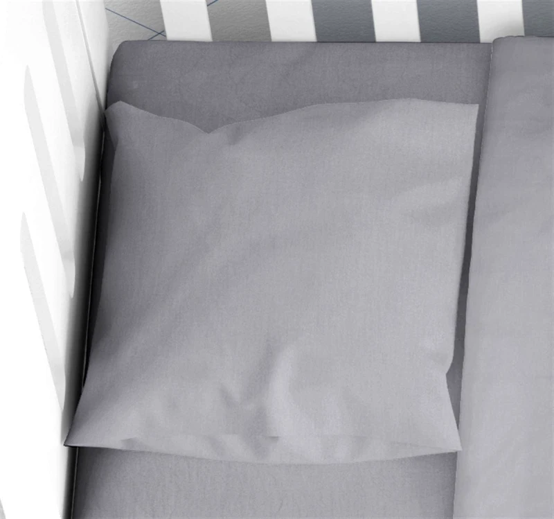 DimCol Μαξιλαροθήκη Μονόχρωμη Βαμβακερή Bebe 35x45εκ. Solid 495 Dark Grey DimCol (Ύφασμα: Βαμβάκι 100%, Χρώμα: Γκρι) - DimCol - 1910817706249592