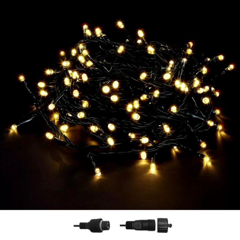 Xmas fest Λαμπάκια 510Led-25,5μ. Θερμό Λευκό Φως Επεκτεινόμενα Με Πρόγραμμα Xmas fest 93-3483 - Xmas fest - 93-3483
