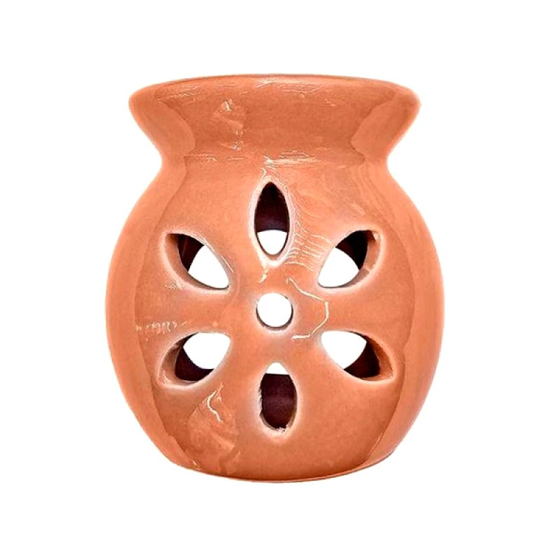 24home.gr Αρωματιστής Κεραμικός Σομόν 8x8εκ. 24home 243012-1 (Υλικό: Κεραμικό, Χρώμα: Σομόν) - 24home.gr - 243012-1