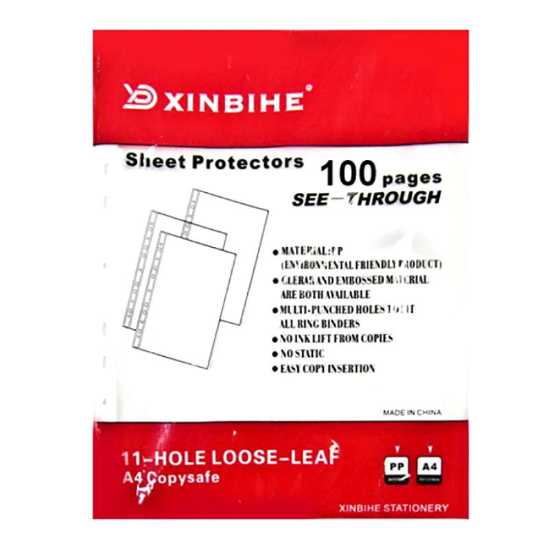 Justnote Σετ Ζελατίνες 100τμχ Με Τρύπες 0,025mm Justnote 50-1359 (Χρώμα: Διάφανο ) - Justnote - 50-1359