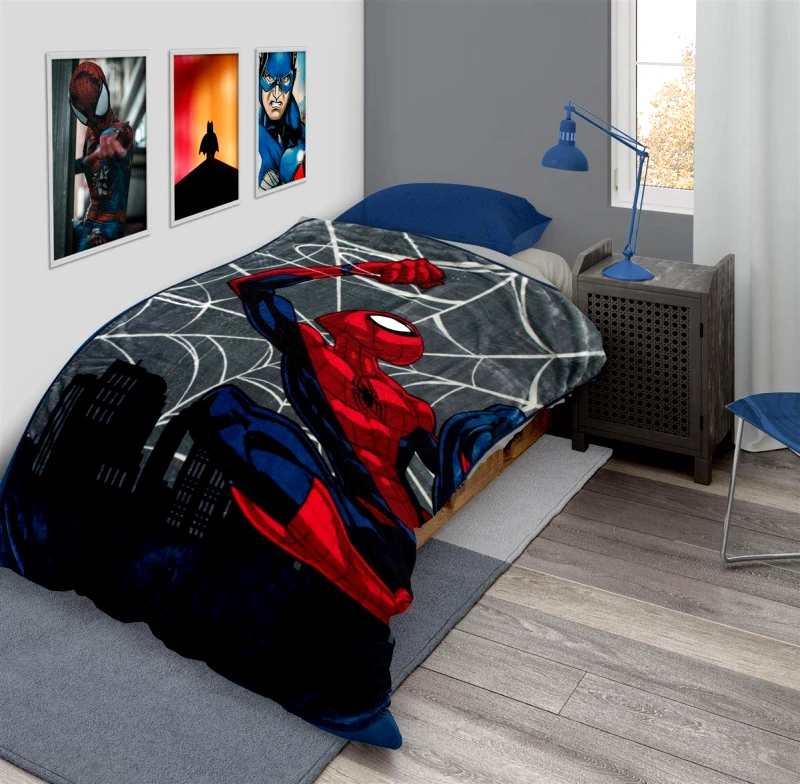 Disney Κουβέρτα Μονή Βελουτέ 160x220εκ. Spiderman 518 Disney DimCol (Ύφασμα: Polyester) - Disney - 52462706001