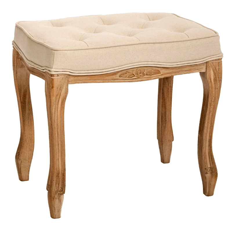 Iliadis Σκαμπώ Ξύλινο Μπεζ 50x36x47εκ. iliadis 89088 (Υλικό: Ξύλο, Χρώμα: Μπεζ) - Iliadis - il_89088