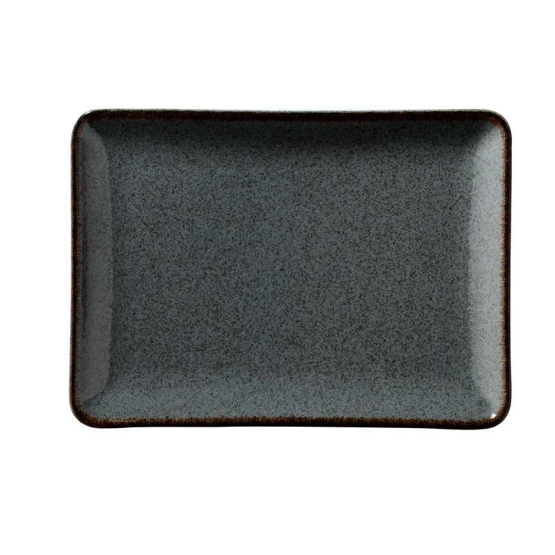 KUTAHYA PORSELEN Πιατέλα Σερβιρίσματος Πορσελάνης Blue Tan Kutahya 30x22εκ. KXOD14030 (Υλικό: Πορσελάνη, Χρώμα: Μπλε) - KUTAHYA PORSELEN - KXOD14030