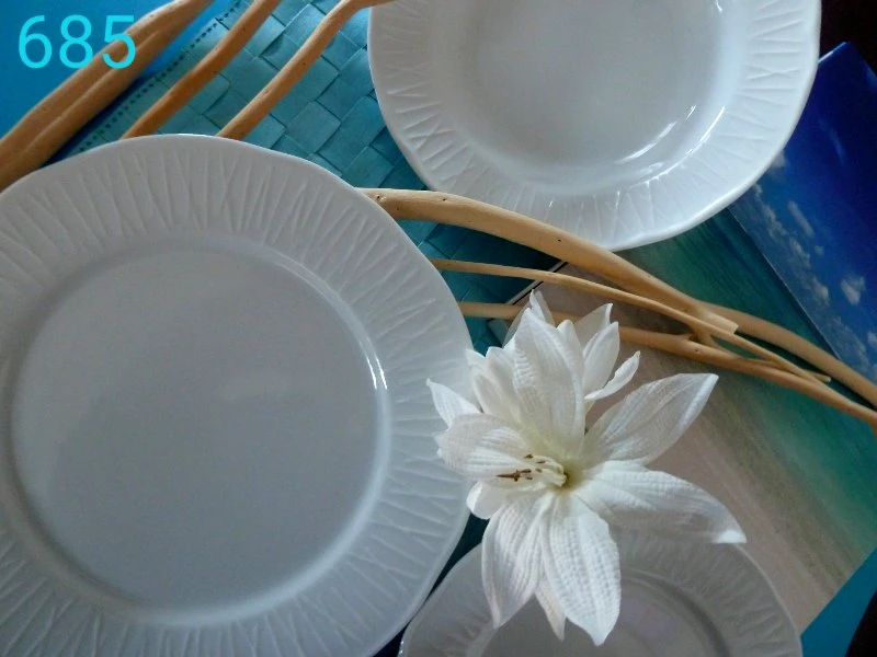 AB Σερβίτσιο Πορσελάνης 40τμχ Σχ. 685 White (Υλικό: Πορσελάνη, Χρώμα: Λευκό) - AB - 6-685-40-white