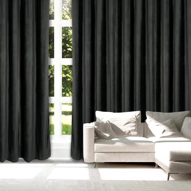 Das Home Κουρτίνα Με Τρούκς Polyester 140x270εκ. Curtain Line 2232 Γκρι Σκούρο Das Home (Ύφασμα: Polyester, Χρώμα: Γκρι) - Das Home - 420142702232