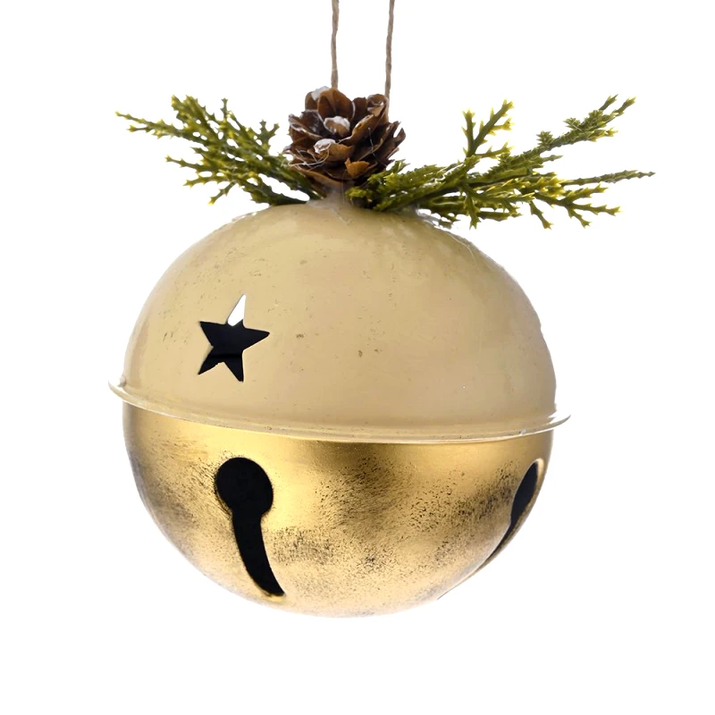 Iliadis Χριστουγεννιάτικο Κουδούνι Κρεμαστό Μεταλλικό Κρεμ-Χρυσό 8εκ. iliadis 81718 (Σετ 6 Τεμάχια) (Υλικό: Μεταλλικό, Χρώμα: Χρυσό ) - Iliadis - il_81718