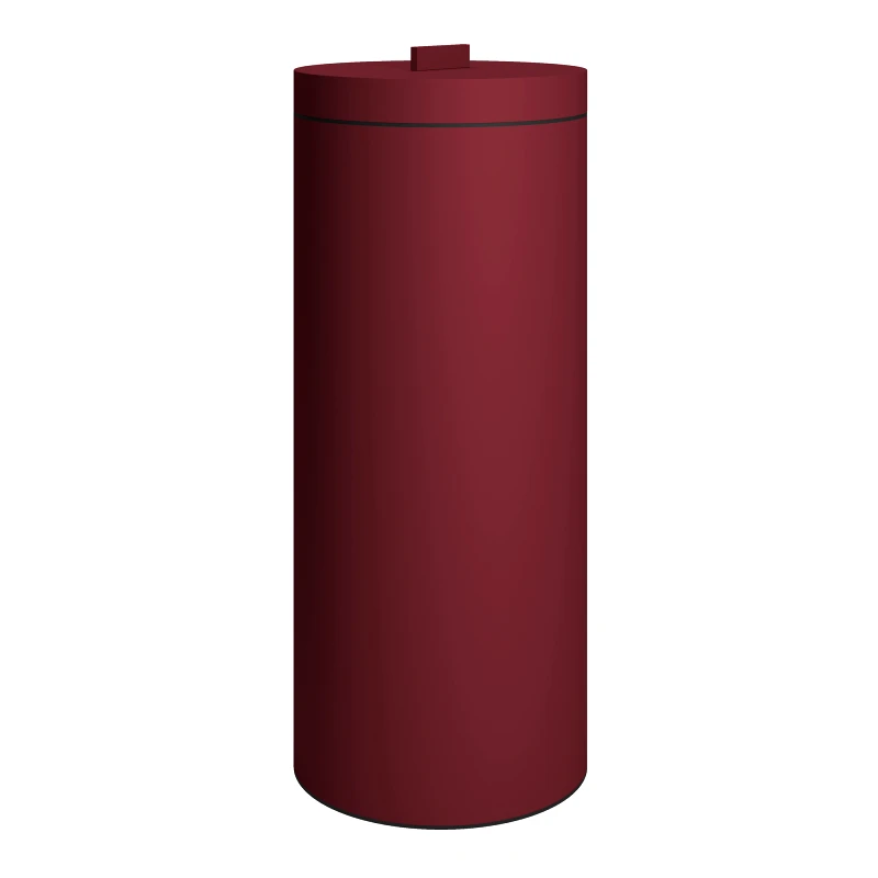 Pam & Co Καλάθι Απλύτων Ανοξείδωτο Matt Bordeaux 26x60εκ.-30ltr Pam & Co 2560-153 (Υλικό: Ανοξείδωτο, Χρώμα: Μπορντώ ) - Pam & Co - 2560-153
