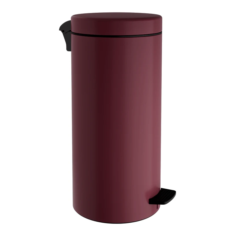 Pam & Co Καλάθι Απορριμμάτων 25lt Matt Bordeaux 25x55εκ. Pam & Co 2553-153 (Χρώμα: Μπορντώ , Υλικό: Χάλυβας ) - Pam & Co - 2553-153