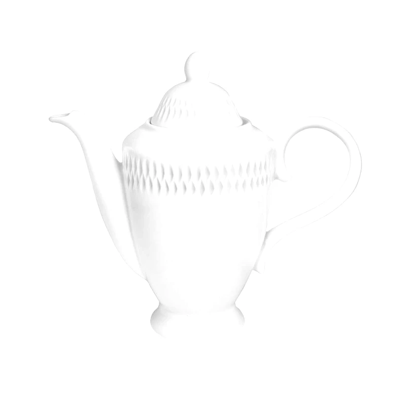 Oriana Ferelli Τσαγιέρα Πορσελάνης White PW43 Diamante Oriana Ferelli 1210ml PRPW430015 (Υλικό: Πορσελάνη, Χρώμα: Λευκό) - Oriana Ferelli - PRPW430015