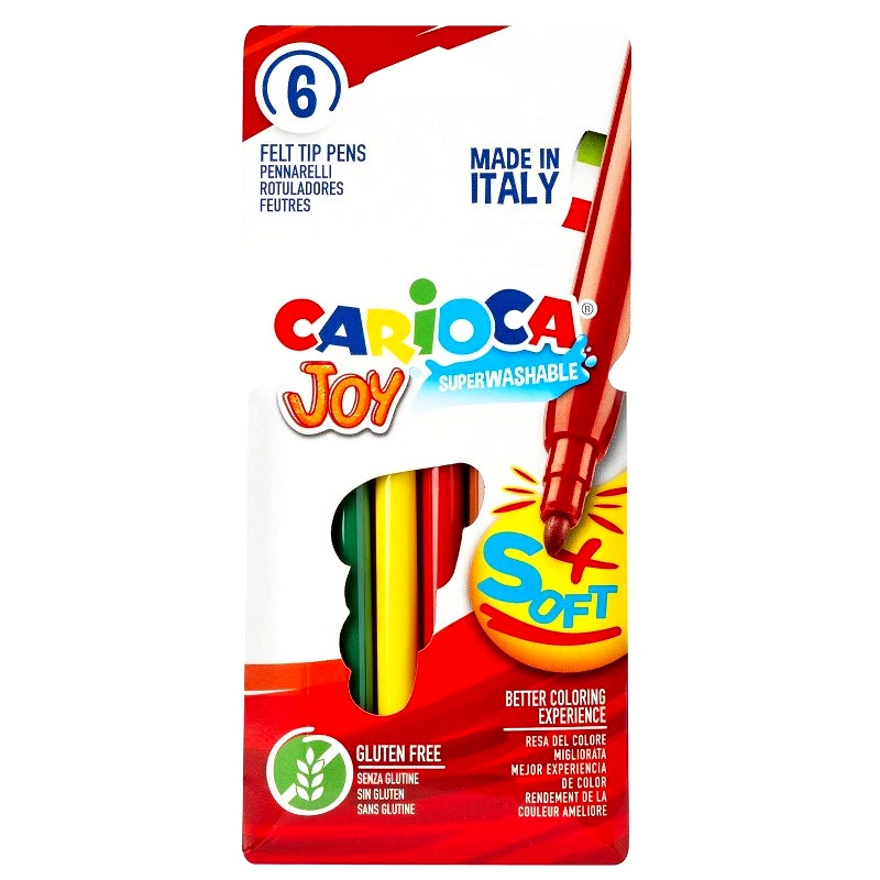 CARIOCA Μαρκαδόροι Σετ 6τμχ 2,6mm Joy Carioca 60-5 - CARIOCA - 60-5