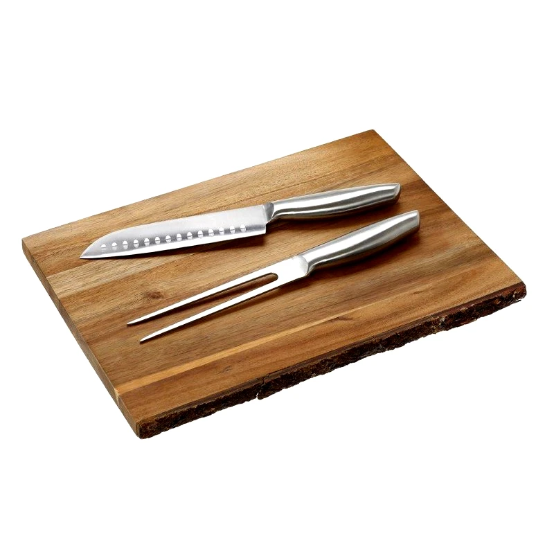 CRYSPO TRIO Πλατώ Σερβιρίσματος Σετ 3τμχ Ξύλινο Ακακίας 38x28εκ. Soul Kitchen CRYSPO TRIO 01.00.303 (Υλικό: Ξύλο) - CRYSPO TRIO - 01.00.303