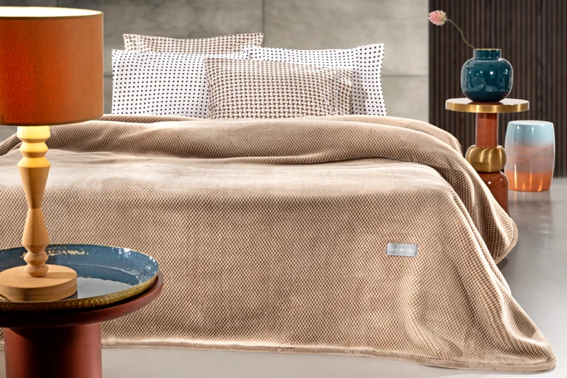 Guy Laroche Κουβέρτα Ultrasoft Ζακάρ Μονή 160x220εκ. Cheval Vison Guy Laroche (Ύφασμα: Polyester, Μέγεθος: Μονά) - Guy Laroche - 5206480667497