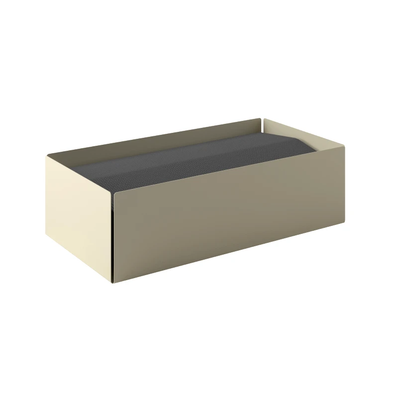 Pam & Co Θήκη Για Χειροπετσέτες Ανοξείδωτη Matt Ivory 25x13x7,5εκ. Pam & Co 121-703 (Υλικό: Ανοξείδωτο, Χρώμα: Ιβουάρ) - Pam & Co - 121-703