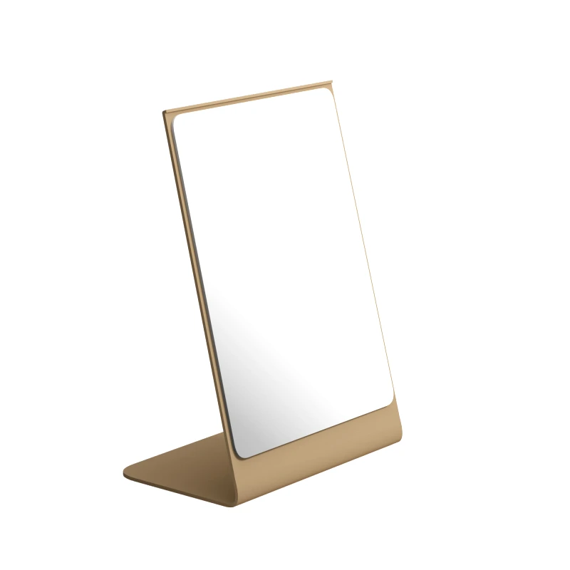 Pam & Co Καθρέπτης Επιτραπέζιος Ανοξείδωτος Matt Beige Pam & Co 15x10x22εκ. 1520-103 (Υλικό: Ανοξείδωτο, Χρώμα: Μπεζ) - Pam & Co - 1520-103