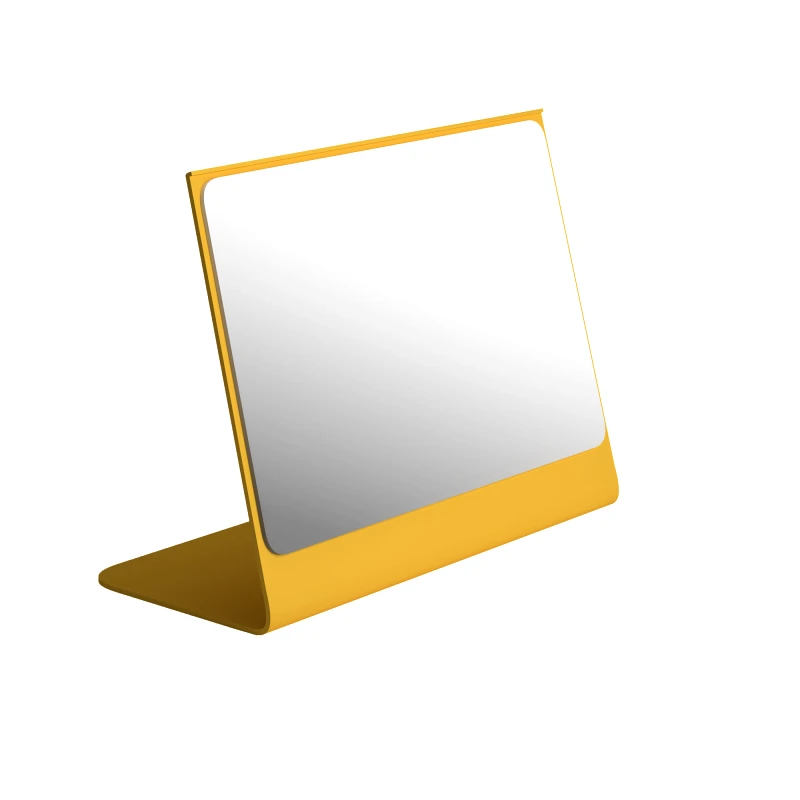 Pam & Co Καθρέπτης Επιτραπέζιος Ανοξείδωτος Matt Yellow Pam & Co 20x10x18εκ. 2015-603 (Υλικό: Ανοξείδωτο, Χρώμα: Κίτρινο ) - Pam & Co - 2015-603