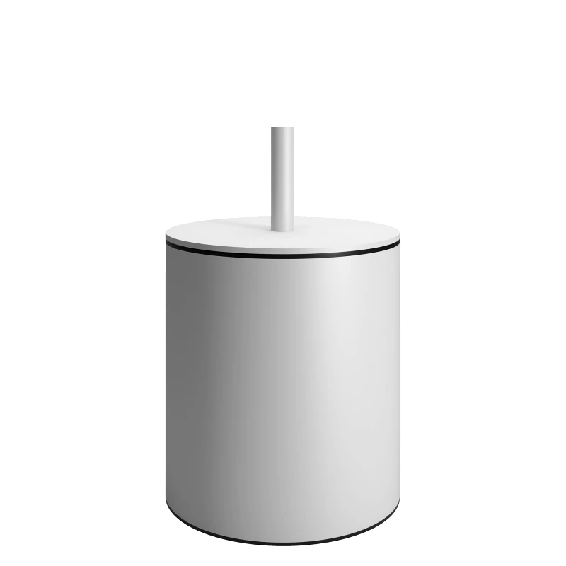 Pam & Co Καλάθι Απορριμμάτων 5lt Ανοξείδωτο Matt White Pam & Co Φ20x35εκ. 139-033 (Υλικό: Ανοξείδωτο, Χρώμα: Λευκό) - Pam & Co - 139-033