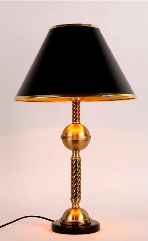 PAPADIMITRIOU INTERIOR PAPSHOP Φωτιστικό Επιτραπέζιο Μεταλλικό Χρυσό-Μαύρο PAPSHOP 64εκ. ZY69 (Υλικό: Μεταλλικό, Χρώμα: Μαύρο) - PAPADIMITRIOU INTERIOR PAPSHOP - ZY69