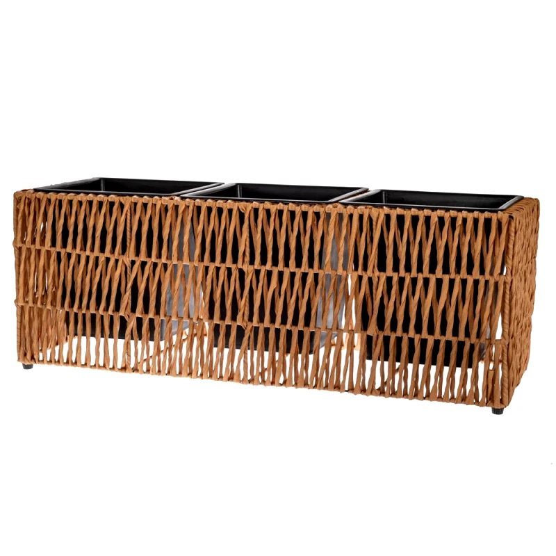 Iliadis Ζαρντινιέρα 3 Θέσεων Ραττάν 78,5x30x29εκ. iliadis 87880 (Υλικό: Ραττάν) - Iliadis - il_87880