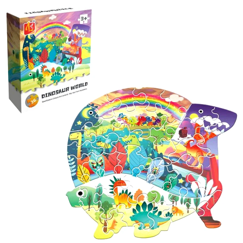 Toy Markt Παζλ 36τμχ Dinosaur World Σε Κουτί 11x4x13εκ. Toy Markt 69-1859 - Toy Markt - 69-1859