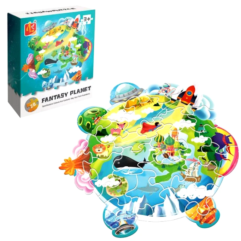 Toy Markt Παζλ 28τμχ Fantasy Planet Σε Κουτί 11x4x13εκ. Toy Markt 69-1857 - Toy Markt - 69-1857