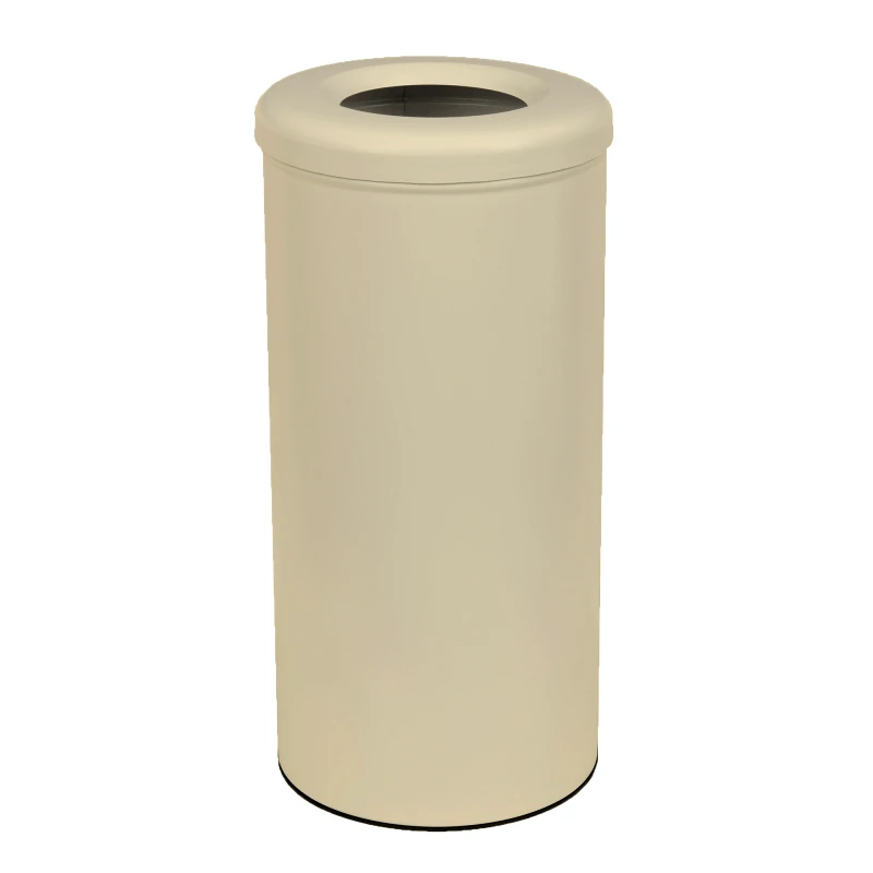 Pam & Co Καλάθι Απλύτων 30lt Ανοξείδωτο Matt Ivory Pam & Co Φ25x57εκ. 29-2557-703 (Υλικό: Ανοξείδωτο, Χρώμα: Ιβουάρ) - Pam & Co - 29-2557-703