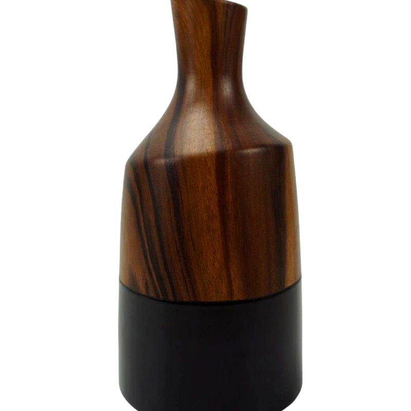 Oriana Ferelli Βάζο Κεραμικό Μαύρο-Καρυδί Oriana Ferelli® 25,5εκ. LJT269425B (Υλικό: Κεραμικό, Χρώμα: Μαύρο) - Oriana Ferelli - LJT269425B