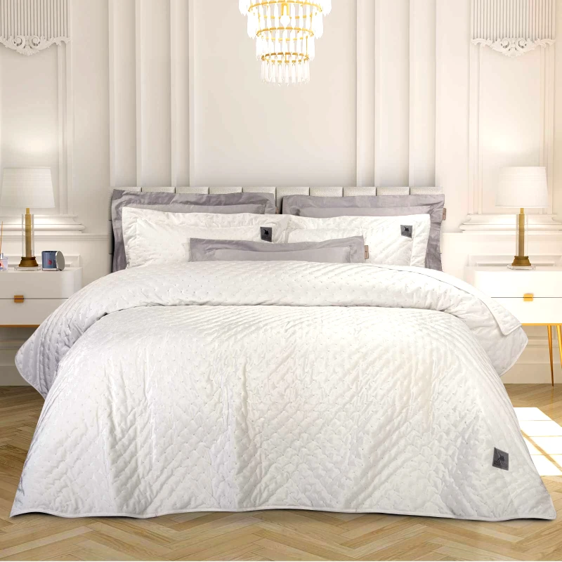 Greenwich Polo Club Κουβερλί Microfiber King 240x250εκ. Essential 3429 Λευκό Greenwich Polo Club (Ύφασμα: Microfiber, Χρώμα: Λευκό, Μέγεθος: King Size) - Greenwich Polo Club - 202000203429