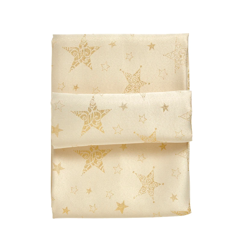 Das Home Χριστουγεννιάτικο Runner Polyester 45x140εκ. Christmas 0717 Μπεζ-Χρυσό Das Home (Ύφασμα: Polyester, Χρώμα: Μπεζ) - Das Home - 427401400717