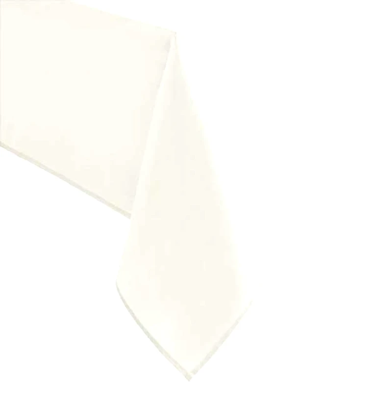 OEM Τραπεζομάντηλο 200x200εκ. Polyester Λευκό Plain Line (Σετ 6 Τεμάχια) (Ύφασμα: Polyester, Χρώμα: Λευκό) - OEM - 5200000001250