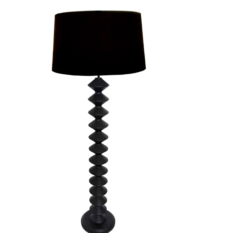 Art Et Lumiere Φωτιστικό Επιδαπέδιο Ξύλινο Μαύρο Φ24x155εκ. Art Et Lumiere 21424 (Υλικό: Ξύλο, Χρώμα: Μαύρο) - Art Et Lumiere - lumiere_21424