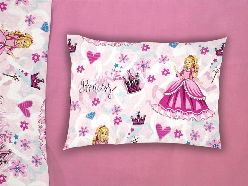 DimCol Μαξιλαροθήκη Φάκελος Bebe Polycotton Rotary 35x45εκ. Princess 390 Pink Dimcol (Χρώμα: Ροζ, Ύφασμα: 70% Βαμβάκι-30% Polyester) - DimCol - 31311646003