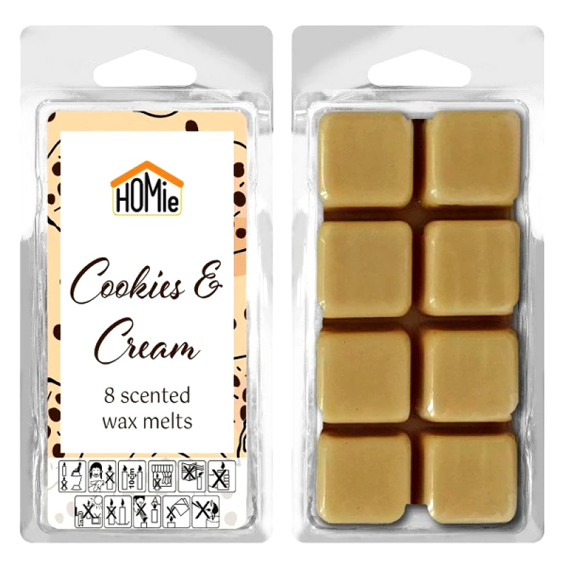 Homie Wax Melt Σετ 8τμχ Κύβοι Cookies & Cream 80gr Homie 37-463 - Homie - 37-463