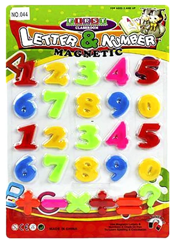 Toy Markt Μαγνητικοί Αριθμοί Σε Καρτέλα 26x37εκ. Toy Markt 71-2899 - Toy Markt - 71-2899