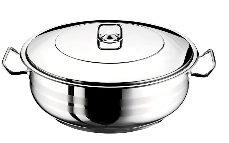 Isfa Metal Ημιχύτρα Πλασωτέ Ανοξείδωτη Arian 430 Isfa Metal 30x10εκ.- 6,5ltr ISF00100330 (Υλικό: Ανοξείδωτο) - Isfa Metal - ISF00100330