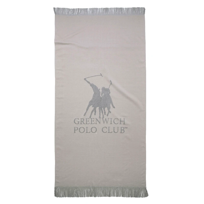 Greenwich Polo Club Πετσέτα Θαλάσσης Βαμβακερή 80x170εκ. Essential 3778 Γκρι Greenwich Polo Club (Ύφασμα: Βαμβάκι 100%, Χρώμα: Γκρι) - Greenwich Polo Club - 267801703778