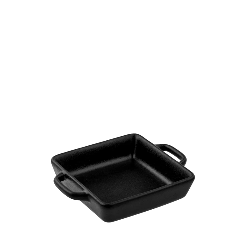 ESPIEL Πυρέξ Ατομικό Stoneware Lava Μαύρο 15x12x3εκ. ESPIEL NOL130K4 (Σετ 4 Τεμάχια) (Χρώμα: Μαύρο, Υλικό: Stoneware) - ESPIEL - NOL130K4