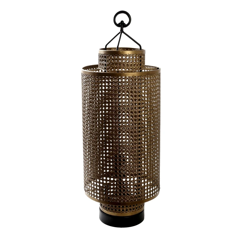 ESPIEL Φωτιστικό Επιτραπέζιο Μεταλλικό Χρυσό ESPIEL 25x25x68εκ. FUT424 (Υλικό: Μεταλλικό, Χρώμα: Χρυσό ) - ESPIEL - FUT424