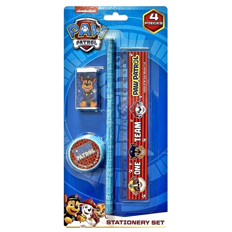 Paw Patrol Σχολικό Σετ 4τμχ Σε Καρτέλα 11x23εκ. Paw Patrol 50-2986 - Paw Patrol - 50-2986