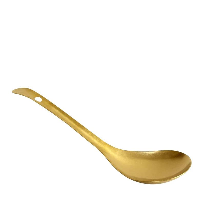 ESPIEL Κουτάλα Σερβιρίσματος Ανοξείδωτη Χρυσή Snow ESPIEL 25x8x4εκ. FEV237 (Σετ 6 Τεμάχια) (Υλικό: Ανοξείδωτο, Χρώμα: Χρυσό ) - ESPIEL - FEV237