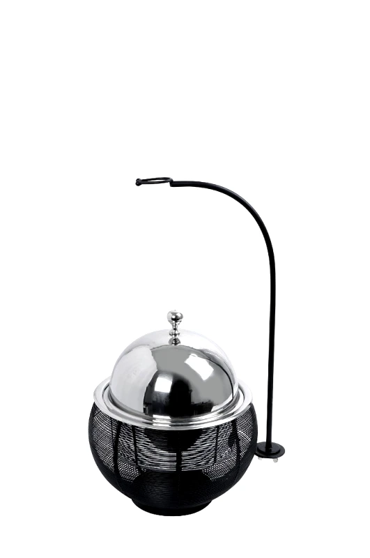 ESPIEL Επιτραπέζιο Θερμαινόμενο Σκεύος Μαύρο Chaffing Dish Gel Wax ESPIEL 25x25x30-49εκ.-1,5lt TAF111 (Υλικό: Ανοξείδωτο, Χρώμα: Μαύρο) - ESPIEL - TAF111