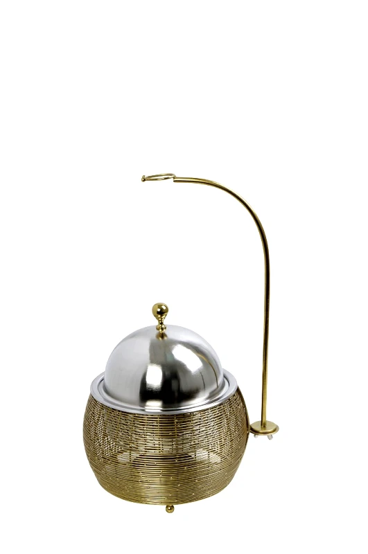 ESPIEL Επιτραπέζιο Θερμαινόμενο Σκεύος Χρυσό Chaffing Dish Gel Wax ESPIEL 25x25x30-49εκ.-1,5lt TAF116 (Υλικό: Ανοξείδωτο, Χρώμα: Χρυσό ) - ESPIEL - TAF116