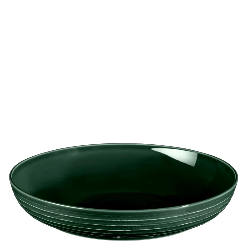 ESPIEL Σαλατιέρα Πορσελάνης Moss Green Terra ESPIEL 28,4x5,4εκ. 001.765021K2 (Σετ 2 Τεμάχια) (Υλικό: Πορσελάνη, Χρώμα: Πράσινο ) - ESPIEL - 001.765021K2